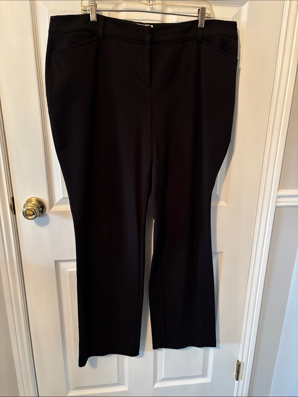 Ricki's Curvy Black wide Leg Trousers